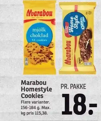 SPAR Marabou homestyle cookies tilbud