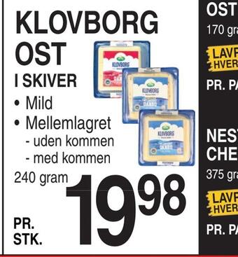 ABC Lavpris Klovborg ost tilbud
