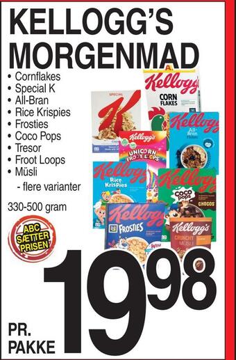 ABC Lavpris Kellogg's morgenmad tilbud