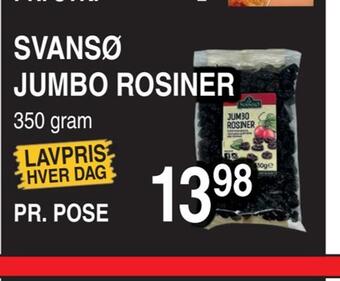 ABC Lavpris Svansø jumbo rosiner tilbud