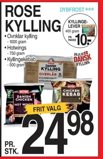 ABC Lavpris Rose kylling tilbud