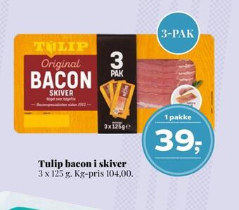Dagli'Brugsen Tulip bacon i skiver tilbud