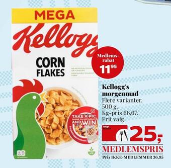 Dagli'Brugsen Kellogg's morgenmad tilbud