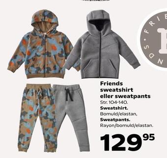 Kvickly Friends sweatshirt eller sweatpants tilbud