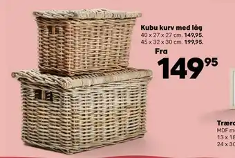 Kvickly Kubu kurv med låg tilbud