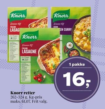 Dagli'Brugsen Knorr retter tilbud
