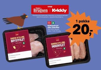 Kvickly Kyllingebryst eller inderfilet tilbud