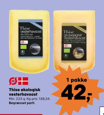 SuperBrugsen Thise økologisk vesterhavsost tilbud