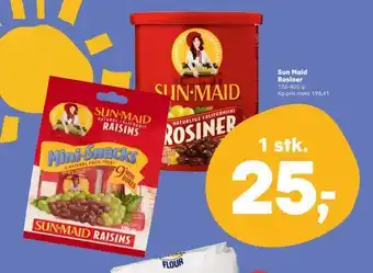 Kvickly Sun maid rosiner tilbud