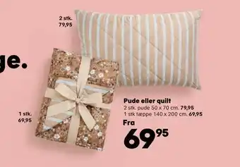 Kvickly Pude eller quilt tilbud