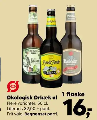 SuperBrugsen Økologisk ørbæk øl tilbud