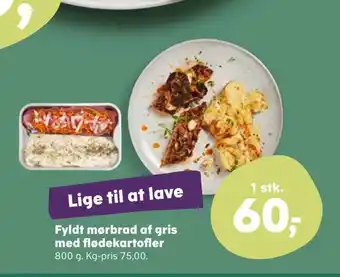 Kvickly Fyldt mørbrad af gris med flødekartofler tilbud