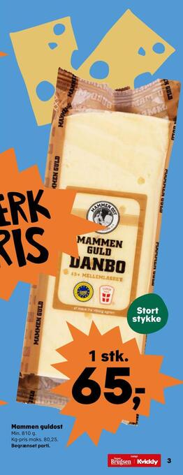 SuperBrugsen Mammen guldost tilbud