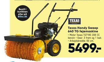 Bilka Texas handy sweep 640 tg fejemaskine tilbud