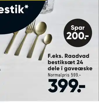 Bilka Raadvad bestiksæt 24 dele i gaveæske tilbud