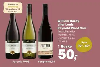SuperBrugsen William hardy eller louis reynald pinot noir tilbud