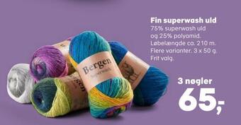 Kvickly Fin superwash uld tilbud