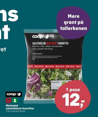 SuperBrugsen Økologisk salatskålens favoritter tilbud