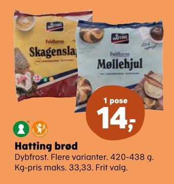 SuperBrugsen Hatting brød tilbud