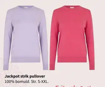 Kvickly Jackpot strik pullover tilbud