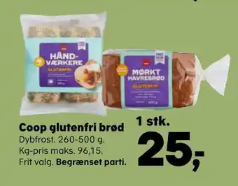 SuperBrugsen Coop glutenfri brød tilbud