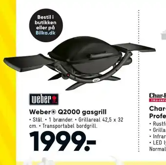 Weber® q2000 gasgrill