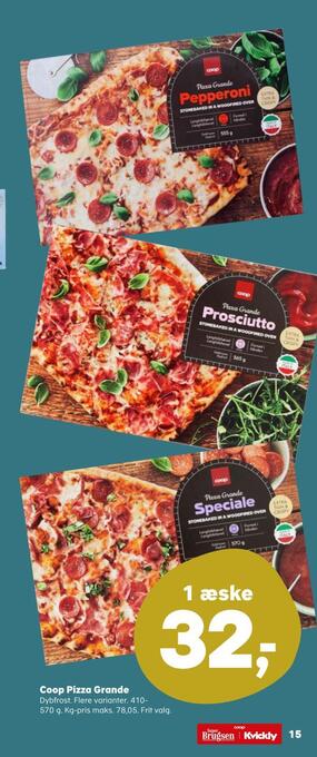 SuperBrugsen Coop pizza grande tilbud