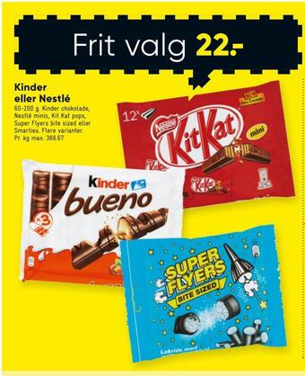 Bilka Kinder eller nestlé tilbud