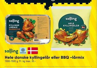 Bilka Hele danske kyllingelår eller bbq -lårmix tilbud