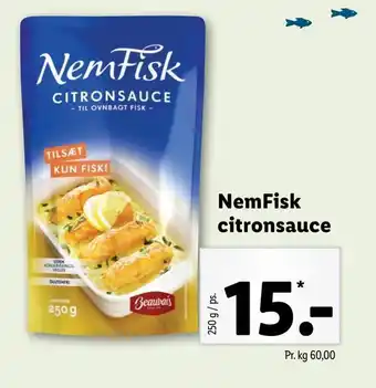 Nemfisk citronsauce