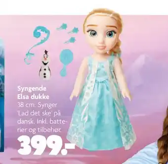 Fætter BR Syngende elsa dukke tilbud