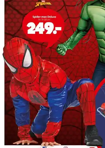 Fætter BR Spider-man deluxe tilbud