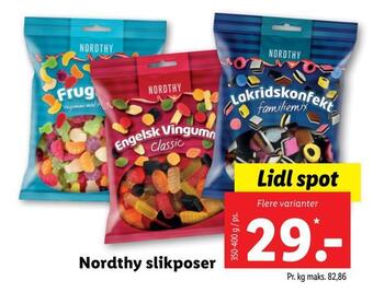 Lidl Nordthy slikposer tilbud
