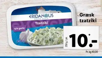 Lidl Græsk tzatziki tilbud