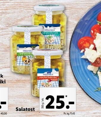 Lidl Salatost tilbud