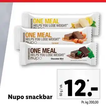 Lidl Nupo snackbar tilbud