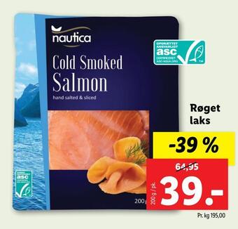 Lidl Røget laks tilbud