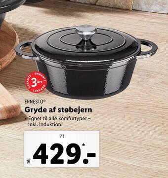 Lidl Gryde af støbejern tilbud