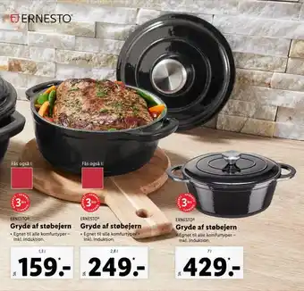 Lidl Gryde af støbejern tilbud