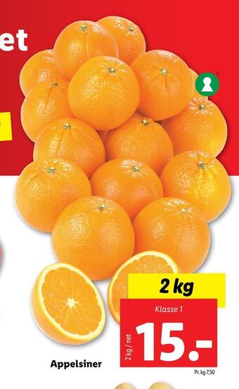 Lidl Appelsiner tilbud