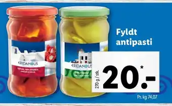 Lidl Fyldt antipasti tilbud
