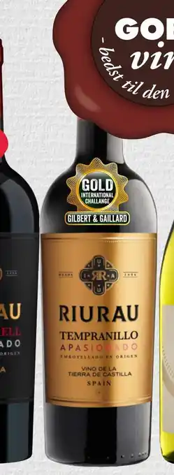 MENY Riurau tempranillo castilla 2019 tilbud