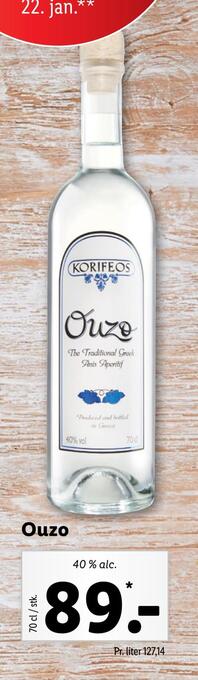 Lidl Ouzo tilbud