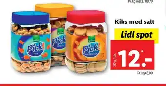 Lidl Kiks med salt tilbud