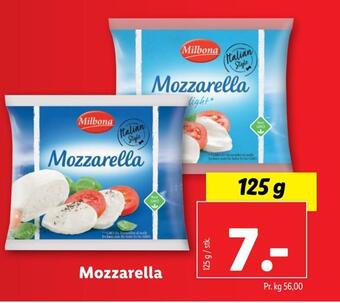 Lidl Mozzarella tilbud