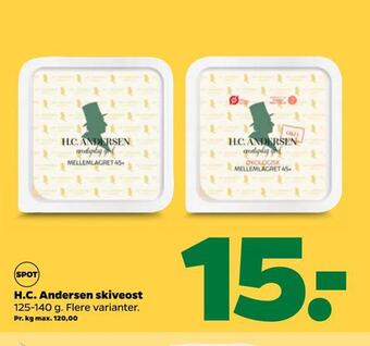 Netto H.c. andersen skiveost tilbud