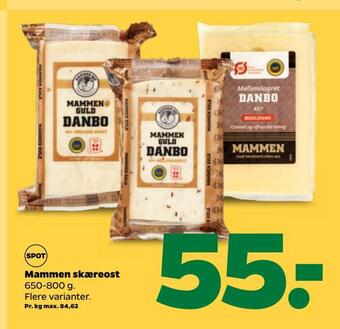 Netto Mammen skæreost tilbud