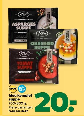 Netto Mou komplet suppe tilbud