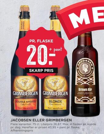 MENY Jacobsen eller grimbergen tilbud