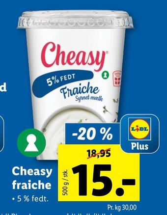 Lidl Cheasy fraiche tilbud